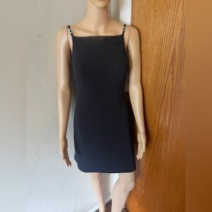 1990s All that Jazz Black Mini Cocktail Dress size small